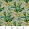 Valencia - Aqua & Teal,Green Leaves,Tropical & Botanical Upholstery Fabric 54 Inches"